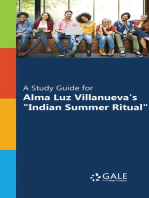 A Study Guide for Alma Luz Villanueva's "Indian Summer Ritual"