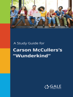 A Study Guide for Carson McCullers's "Wunderkind"