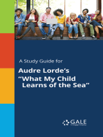 A Study Guide for Audre Lorde's "What My Child Learns of the Sea"