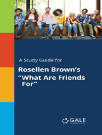 A Study Guide for Rosellen Brown's "What Are Friends For"