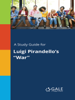 A Study Guide for Luigi Pirandello's "War"