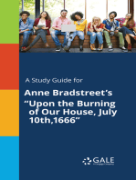 A Study Guide for Anne Bradstreet's "Upon the Burning of Our House, July 10th,1666"