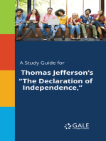 A Study Guide for Thomas Jefferson's "The Declaration of Independence,"