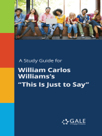 A Study Guide for William Carlos Williams's "This Is Just to Say"