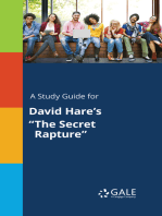 A Study Guide for David Hare's "The Secret Rapture"