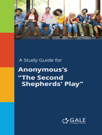 A Study Guide for Anonymous's "The Second Shepherds' Play"