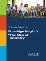 A Study Guide for Etheridge Knight's "The Idea of Ancestry"