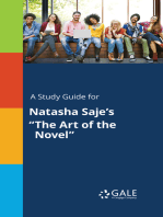 A Study Guide for Natasha Saje's "The Art of the Novel"