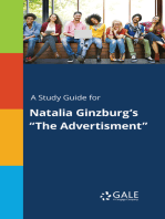 A Study Guide for Natalia Ginzburg's "The Advertisment"