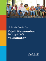 A Study Guide for Djeli Mamoudou Kouyate's "Sundiata"