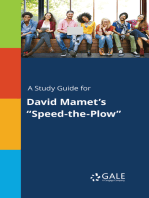 A Study Guide for David Mamet's "Speed-the-Plow"
