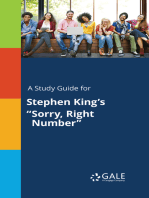 A Study Guide for Stephen King's "Sorry, Right Number"