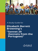 A Study Guide for Elizabeth Barrett Browning's "Sonnet 29 (Sonnets from the Portugese)"