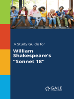 A Study Guide for William Shakespeare's "Sonnet 18"