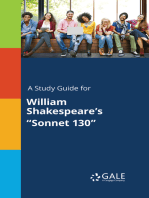 A Study Guide for William Shakespeare's "Sonnet 130"