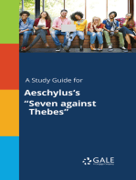 A Study Guide for Aeschylus's "Seven against Thebes"