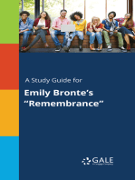 A Study Guide for Emily Bronte's "Remembrance"