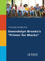 A Study Guide for Gwendolyn Brooks's "Primer for Blacks"
