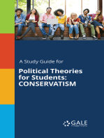 A Study Guide for Political Theories for Students: CONSERVATISM