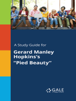 A Study Guide for Gerard Manley Hopkins's "Pied Beauty"