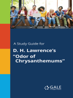 A Study Guide for D. H. Lawrence's "Odor of Chrysanthemums"