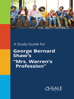 A Study Guide for George Bernard Shaw's "Mrs. Warren's Profession"