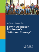 A Study Guide for Edwin Arlington Robinson's "Miniver Cheevy"