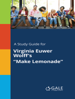 A Study Guide for Virginia Euwer Wolff's "Make Lemonade"
