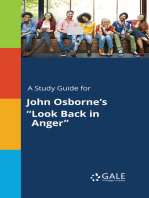 A Study Guide for John Osborne's "Look Back in Anger"