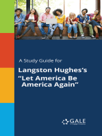 A Study Guide for Langston Hughes's "Let America Be America Again"