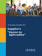 A Study Guide for Sappho's "Hymn to Aphrodite"