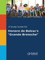 A Study Guide for Honore de Balzac's "Grande Breteche"