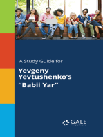 A Study Guide for Yevgeny Yevtushenko's "Babii Yar"