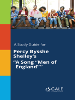 A Study Guide for Percy Bysshe Shelley's "A Song "Men of England""