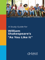 A Study Guide for William Shakespeare's "As You Like It"