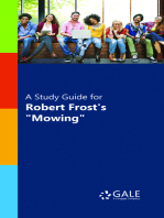 A Study Guide for Robert Frost's "Mowing"
