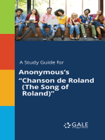 A Study Guide for Anonymous's "Chanson de Roland (The Song of Roland)"