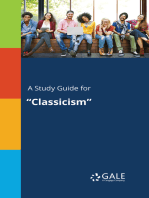 A Study Guide for "Classicism"