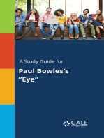 A Study Guide for Paul Bowles's "Eye"