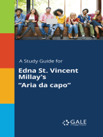 A Study Guide for Edna St. Vincent Millay's "Aria da capo"