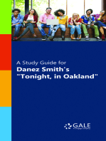 A Study Guide for Danez Smith's "Tonight, in Oakland"
