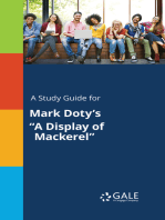 A Study Guide for Mark Doty's "A Display of Mackerel"