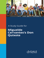 A Study Guide for Miguelde Cervantes's Don Quixote