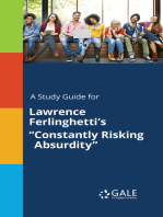 A Study Guide for Lawrence Ferlinghetti's "Constantly Risking Absurdity"