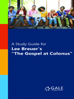 A Study Guide for Lee Breuer's "The Gospel at Colonus"