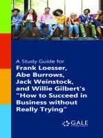 A Study Guide for Frank Loesser, Abe Burrows, Jack Weinstock and Willie Gilbert's "How to Succeed in Business without Really Trying"