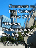 Comments on Paul Cobley's Essay (2018) "Human Understanding: A Key Triad"