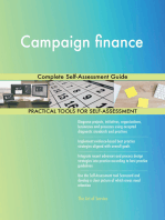 Campaign finance Complete Self-Assessment Guide
