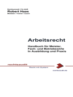 Arbeitsrecht: Ausbildungs- und Praxishandbuch für Meister, Fach- und Betriebswirte