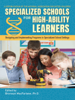 Specialized Schools for High-Ability Learners: Designing and Implementing Programs in Specialized School Settings